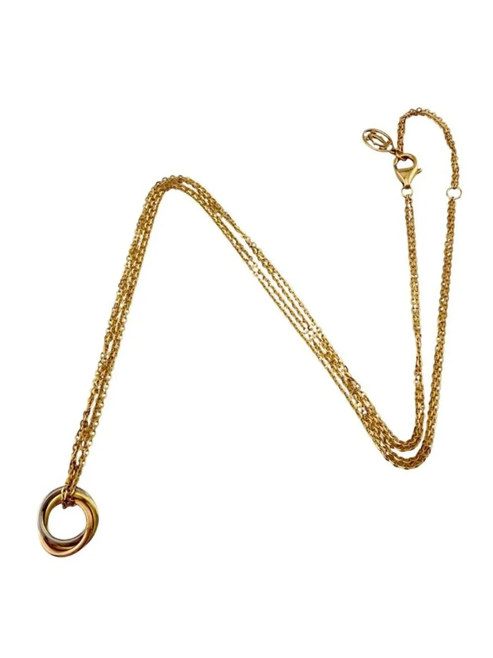 Cartier Sweet Trinity Necklace 18k Yellow Gold Vintage